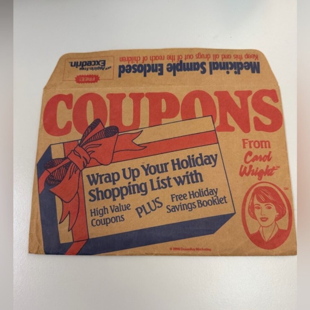 1990 Vintage Carol Wright Discount Coupon Mailer - Complete set of 24